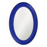Ethan Oval Mirror - Custom Painted Glossy Royal Blue