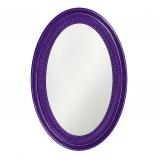 Ethan Oval Mirror - Custom Painted Glossy Royal Purple