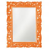 Chateau Rectangular Mirror - Custom Painted Glossy Orange