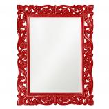 Chateau Rectangular Mirror - Custom Painted Glossy Red