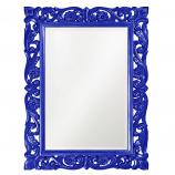 Chateau Rectangular Mirror - Custom Painted Glossy Royal Blue