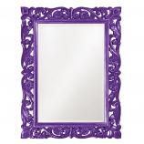 Chateau Rectangular Mirror - Custom Painted Glossy Royal Purple