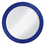Lancelot Round Mirror - Custom Painted Glossy Royal Blue