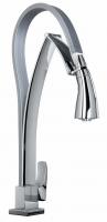 Single Hole Kitchen Faucet with Pull Out Spout