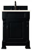 26 Inch Black Single Sink Bathroom Vanity Marfil Quartz