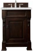 26 Inch Single Sink Mahogany Bathroom Vanity Serena Quartz