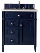 30 Inch Single Sink Bathroom Vanity in Victory Blue with Choice of Top