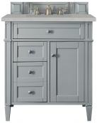 30 Inch Gray Single Sink Bathroom Vanity Serena Quartz