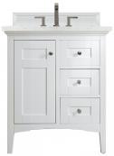 30 Inch Shaker Style White Single Sink Bathroom Vanity