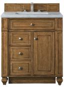 30 Inch Single Bathroom Vanity in Brown Jasmine Pearl Quartz