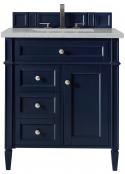 30 Inch Single Sink Blue Bathroom Vanity Serena Quartz