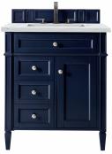 30 Inch Victory Blue Single Sink Bathroom Vanity Quartz