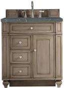 30 Inch Walnut Single Bathroom Vanity Parisien Bleu Quartz