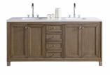 72 Inch Double Sink Bathroom Vanity with Choice of Top