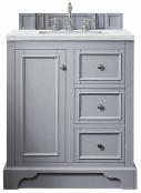 32 Inch Gray Single Sink Modern Bathroom Vanity Quartz