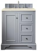 32 Inch Gray Single Sink Modern Bathroom Vanity Quartz Top