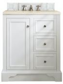 32 Inch Modern White Single Bathroom Vanity Marfil Quartz