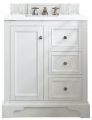 32 Inch Single Sink White Bathroom Vanity White Quartz