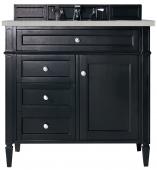 36 Inch Black Single Sink Bathroom Vanity Serena Quartz