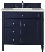 36 Inch Blue Single Sink Bathroom Vanity Serena Quartz