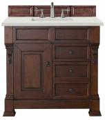 36 Inch Cherry Single Sink Traditional Bath Vanity Quartz