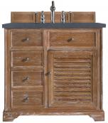 36 Inch Farmhouse Single Sink Bath Vanity Charcoal Quartz