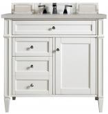 36 Inch Single Sink Bright White Bath Vanity Serena Quartz