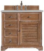 36 Inch Single Sink Driftwood Bathroom Vanity Serena Quartz