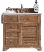 36 Inch Single Sink Farmhouse Bath Vanity Pearl Quartz