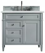 36 Inch Single Sink Urban Gray Bathroom Vanity Quartz Top