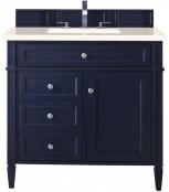 36 Inch Single Sink Victory Blue Bath Vanity Marfil Quartz