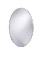 Oval Beveled Frameless Mirror