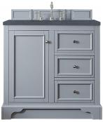 38 Inch Gray Single Sink Bathroom Vanity Charcoal Quartz