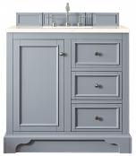 38 Inch Gray Single Sink Bathroom Vanity Marfil Quartz Top