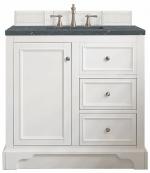 38 Inch Modern White Single Sink Bathroom Vanity Bleu Quartz