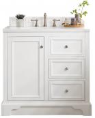 38 Inch White Single Sink Modern Bath Vanity White Quartz