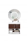 35.5 Inch Single Sink Bathroom Vanity in Coffee Oak with Electrical Component