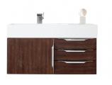 36 Inch Single Sink Bathroom Vanity in Coffee Oak with Electrical Component