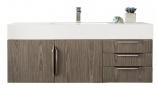48 Inch Single Sink Bathroom Vanity in Ash Gray with Electrical Component