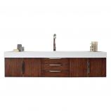 73 Inch Single Sink Bathroom Vanity in Coffee Oak