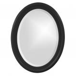 George Oval Mirror - Custom Painted Glossy Black