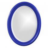 George Oval Mirror - Custom Painted Glossy Royal Blue