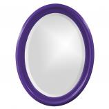 George Oval Mirror - Custom Painted Glossy Royal Purple