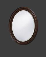 George Oval Wenge Brown Mirror