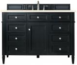 48 Inch Black Single Sink Bathroom Vanity Marfil Quartz