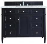 48 Inch Blue Single Sink Bathroom Vanity Carrara Marble