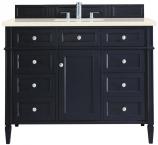 48 Inch Blue Single Sink Bathroom Vanity Marfil Quartz