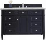 48 Inch Blue Single Sink Bathroom Vanity Silver Quartz