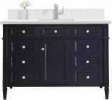 48 Inch Blue Single Sink Bathroom Vanity White Quartz