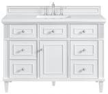 48 Inch Bright White Freestanding Single Bathroom Vanity